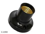Soquete Fixo Teto E-27 / 4 Amperes 220/250 Volts Preto