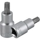 Soquete hexalobular macho T-50, encaixe 1/2", VONDER