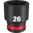 Soquete impacto 1/2" x 26mm x 48mm 49-66-6258 milwaukee