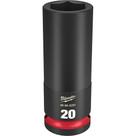 Soquete impacto c 1/2" x 20mm x 78mm 49-66-6281 milwaukee