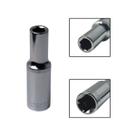 Soquete Longo de Encaixe 1/2 Sextavado Cromo Vanádio 10mm