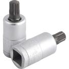 Soquete Multidentado, Curto, com Encaixe de 1/2", 10 mm, Inx19-10, Gedore Soquete Multidentado, Curto, com Encaixe de 1/2", 10 mm, Inx19-10, Gedore
