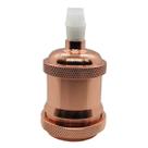 Soquete p/ lampada E27 modelo vintage - Ouro Rosa Soquete p/ lampada E27 modelo vintage - Ouro Rosa