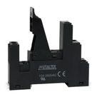 Soquete Para Relé JX1 e JXC2 Com Fixação Trilho Din Para Relé 2 Reversível PRT7-2A Metaltex