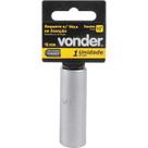 Soquete para Vela de Ignição 16mm Vonder Encaixe 1/2 Aço Cromo Vanádio Cromado