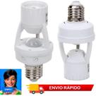 Soquete Sensor de Presença com Fotocélula Detecta Movimentos 360 Lâmpada Led Bocal E27 Solução Eficaz e Econômica para Área de Cobertura Iluminada