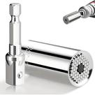 Soquete universal Abruga Super para 7-19 mm com chave de catraca Soquete universal Abruga Super para 7-19 mm com chave de catraca
