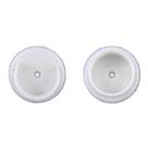 Soquetes de poste John Sterling Plastic White 3,5 cm de diâmetro