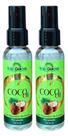 SORO REPARADOR DE PONTAS CABELOS CACHEADOS OLEO DE COCO 60ml MAX GOLDEN Kit 2und