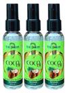SORO REPARADOR DE PONTAS CABELOS CACHEADOS OLEO DE COCO 60ml MAX GOLDEN Kit 3und