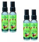 SORO REPARADOR DE PONTAS CABELOS CACHEADOS OLEO DE COCO 60ml MAX GOLDEN Kit 4und