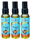 SORO REPARADOR DE PONTAS HIDRATANTE CAPILAR OLEO DE ARGAN 60ml MAX GOLDEN kit 3und