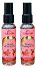 SORO REPARADOR DE PONTAS NUTRIÇAO CAPILAR ROSA MOSQUETA OMEGA 3 60ml MAX GOLDEN kit 2und