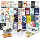 Sortimento de cartões de aniversário Primedaycard 60 designs exclusivos Sortimento de cartões de aniversário Primedaycard 60 designs exclusivos