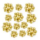 Sortimento de laços de presente WRAPAHOLIC Matte Gold (12 laços)