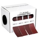 Sortimento de lixa Emery Cloth Roll 150-400 Grit 2,54 cm x 6 m Sortimento de lixa Emery Cloth Roll 150-400 Grit 2,54 cm x 6 m