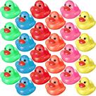 Sortimento de pato de borracha Leitee Glitter, 24 unidades para crianças