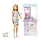 Sorveteria Playset Barbie Careers com boneca de moda