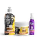 Soul Power Karite Shea Masc 400ml + Cpp 500ml + Text Óleo 100ml