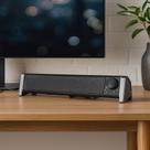 Sound Bar USB Para PC E Notebook 10W RMS Com RGB E Entrada AUX 3,5mm Caixa de Som