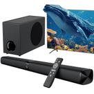 Soundbar Assistrust com subwoofer 110W para Smart TV