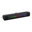 Soundbar Gamer C3Tech - 6W - LED RGB - Conector P2 e Energia USB - SB-50BK