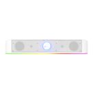 Soundbar gamer usb rgb 6w rms adiemus redragon gs560w branco