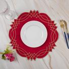 Souplast Jogo Americano Flocos 40x40cm Avulso - Vermelho