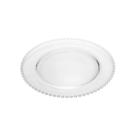 Sousplat 31,5 cm de cristal transparente Pearl Wolff - 2670