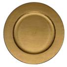 Sousplat 33cm dourado