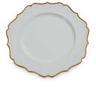Sousplat Avulso Redondo 33cm SP2207 Classic Borda Ouro - Rafimex