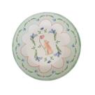 Sousplat coelho verde 33cm páscoa plástico florarte
