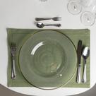 Sousplat com Fio de Ouro Thin Edge 33cm Cristal Wolff