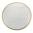 Sousplat De Cristal Com Borda Dourada Linen 33x2cm Wolff