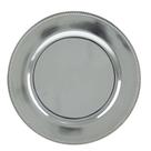 Sousplat de Plástico Prata 33cm 61023 C/1UN Rojemac
