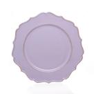 Sousplat Decorativo Cinza Rose Borda Irregular 33cm