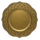 Sousplat Dourado 33Cm Diametro Rafimex