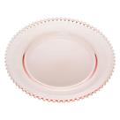 Sousplat em Cristal Pearl Rosa Wolff