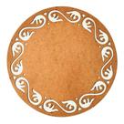 Sousplat em MDF Cru Arabesco 35cm - MDF 3mm - Kit C/ 6 Unid.