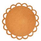 Sousplat em MDF Cru Arabesco 35cm - MDF 3mm - Kit C/ 6 Unid.