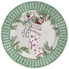 Sousplat Gifts Natal Acetinado 34cm Cerâmica Alleanza
