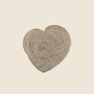 Sousplat Heart Fibra Natural - ACASA