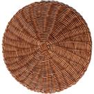 Sousplat Lugar Americano Plástico Rattan 38cm De Mesa Servir