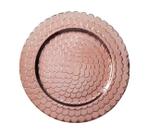 Sousplat Mesa Posta Rose Gold Metallic Hauskraft 33cm