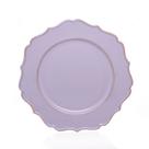 Sousplat para Prato de Mesa Decorativo Cinza e Rose Com Borda Irregular 33cm F01 - D'Rossi
