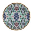Sousplat Redondo de Cerâmica Borda de Bambu Maison Blanche Mykonos 35cm Sousplat Redondo de Cerâmica Borda de Bambu Maison Blanche Mykonos 35cm