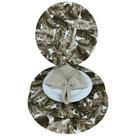 Sousplat Suplat 6 Capas + 6 Bases MDF + 6 Guardanapos + 6 Argolas Estampada Floral