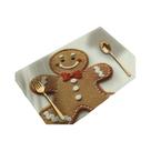 Sousplats Laváveis com Estampa De Pão De Gengibre De Natal Para Decoração De Mesa De Jantar De