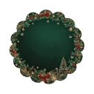 Sousplats Redondos Com Padrão Dourado Verde Esmeralda Para Mesa De Jantar 2/4 Peças Decoração De Sousplats Redondos Com Padrão Dourado Verde Esmeralda Para Mesa De Jantar 2/4 Peças Decoração De
