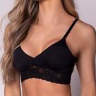 Soutien Feminino com Renda Confortável Com Bojo Removível Soutien Feminino com Renda Confortável Com Bojo Removível